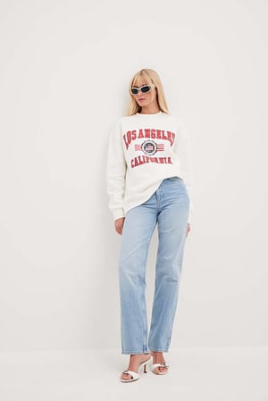 Printed Oversized Sweatshirt