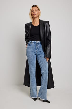 Raw Hem Skinny Jeans
