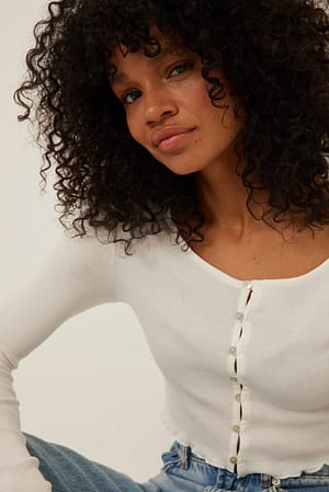 Ribbed Babylock Cardigan