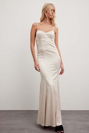 Satin Maxi Dress
