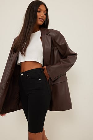 Bermuda à ourlet franc Skinny