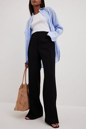 Straight Leg Suit Pants