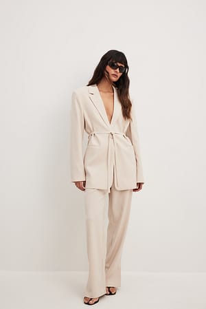 Pantalones de vestir con pernera recta
