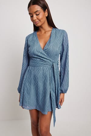 Structured Overlap Mini Dress