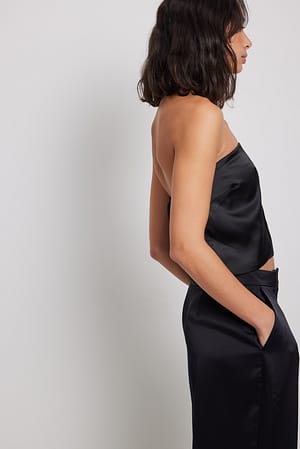 Top bandeau en raso