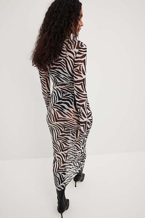 Robe mi-longue en maille