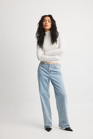 Light Blue No Waist Denim