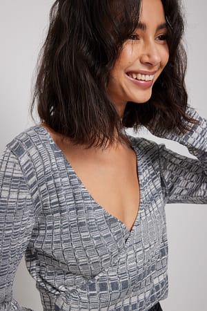 Overlappende cropped top