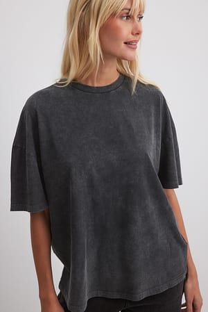 Oversized acid wash T-shirt