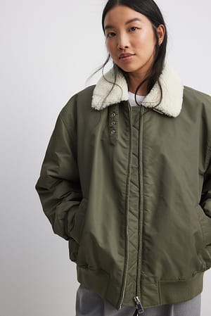 Oversized Bomber Jacket