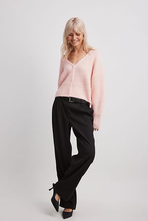 Oversize stickad kofta