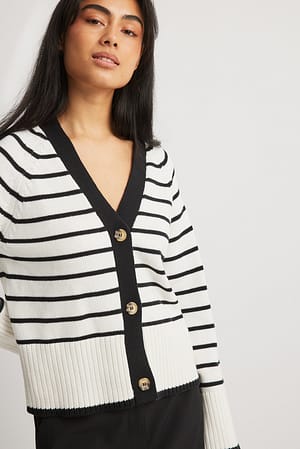Strikket cardigan i overstørrelse