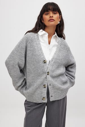 Oversized Knitted Cardigan