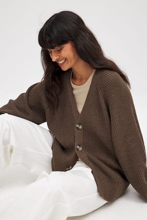 Cardigan en maille oversize