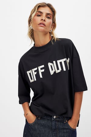 T-shirt oversize à imprimé