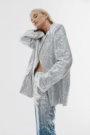 Oversized Sequin Blazer
