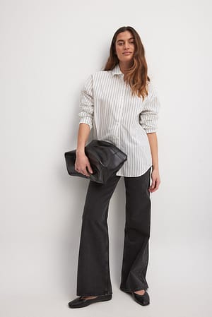 Oversized Striped Cotton Shirt