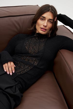 Panel Lace Top