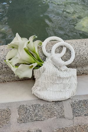 White Sac à perles