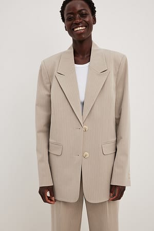 Kritstrecksrandig blazer