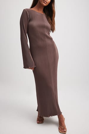 Pleated Midi Dress