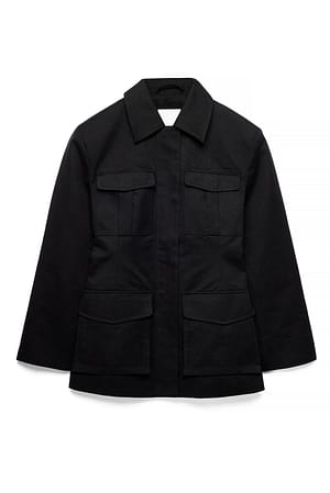 Black Pocket Detail Jacket