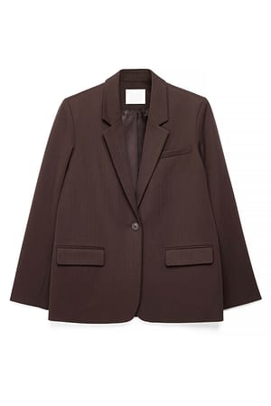 Brown Regular Blazer