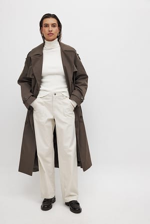 Sand Relaxed Cargo Pocket Cotton Pants