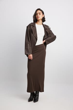 Rib Maxi Skirt