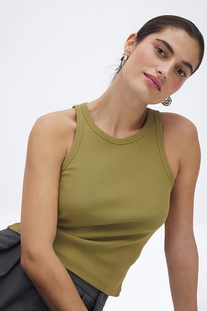 Tank-top côtelé