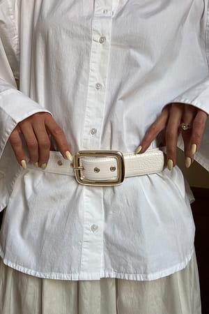 Offwhite Croco Eyelet Croc Belt