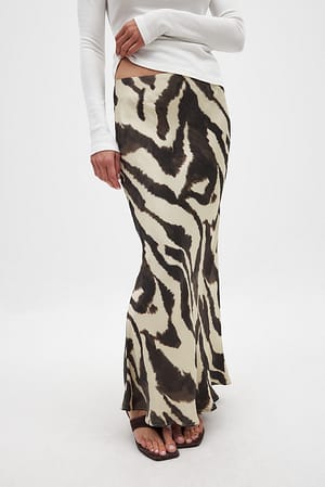 Satin Midi Skirt