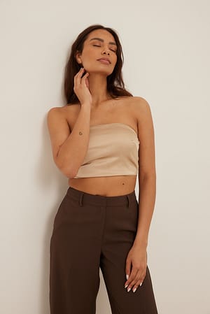 Tubetop i satin