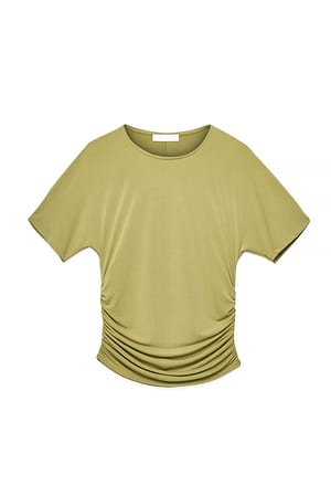 Bright Green Short Sleeve Jersey Top