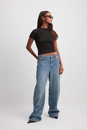 Short Sleeve Structured Top