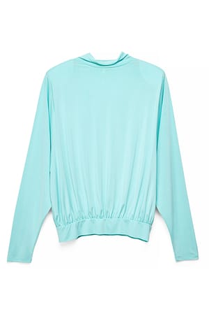 Light Blue Schouderpad Volume Top