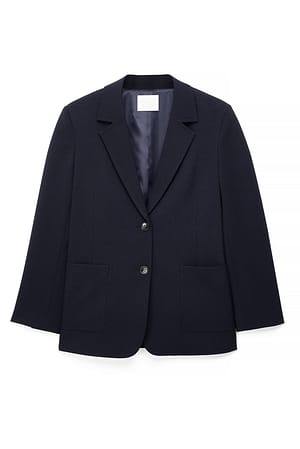 Navy Blazer with Two Pockets