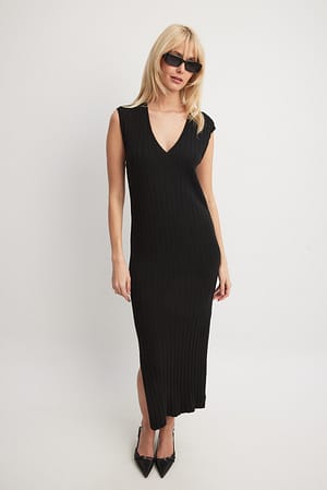 Vestido de punto sin mangas