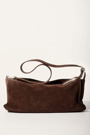 Brown Soft Suede Handbag