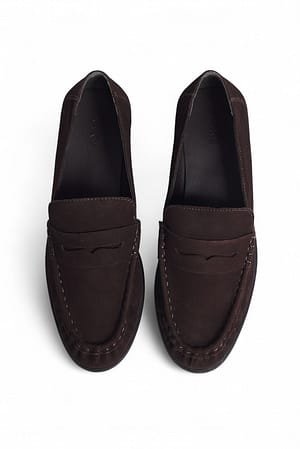 DK Brown Soft Suede Loafers