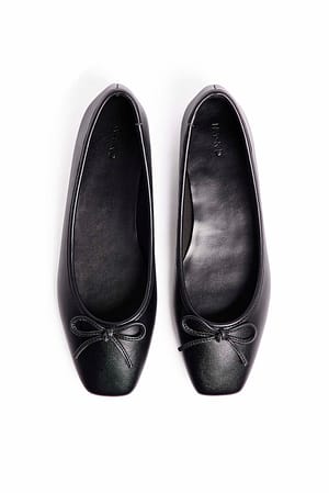 Squared Toe Ballerinas