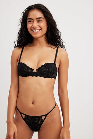 Strap Detailed Lace Panty