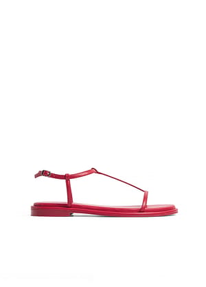 Dark Red Sandaler med stropper
