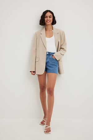 Denimshorts i stretch