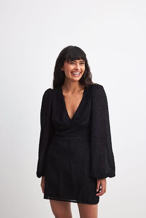 Structured Ruched Mini Dress