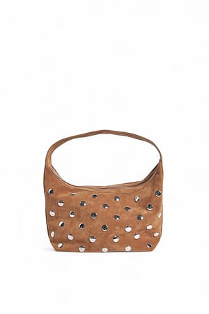Tan Schoudertas met studs