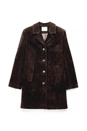 Brown Suede Coat