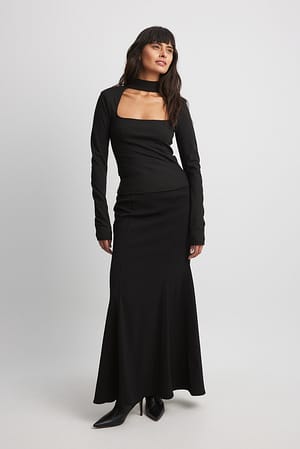 Tailored Maxi Skirt
