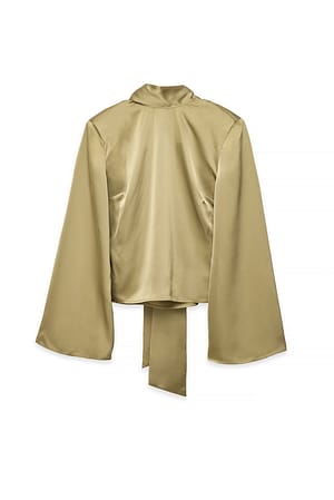 Olive Blouse à détail noué au dos