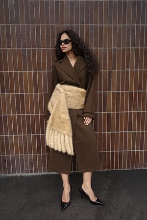 Brown Trench Detail Jas